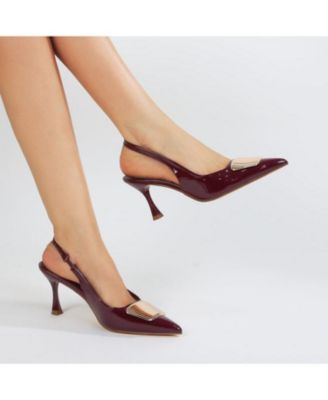 Capri Slingback with Metal Accent