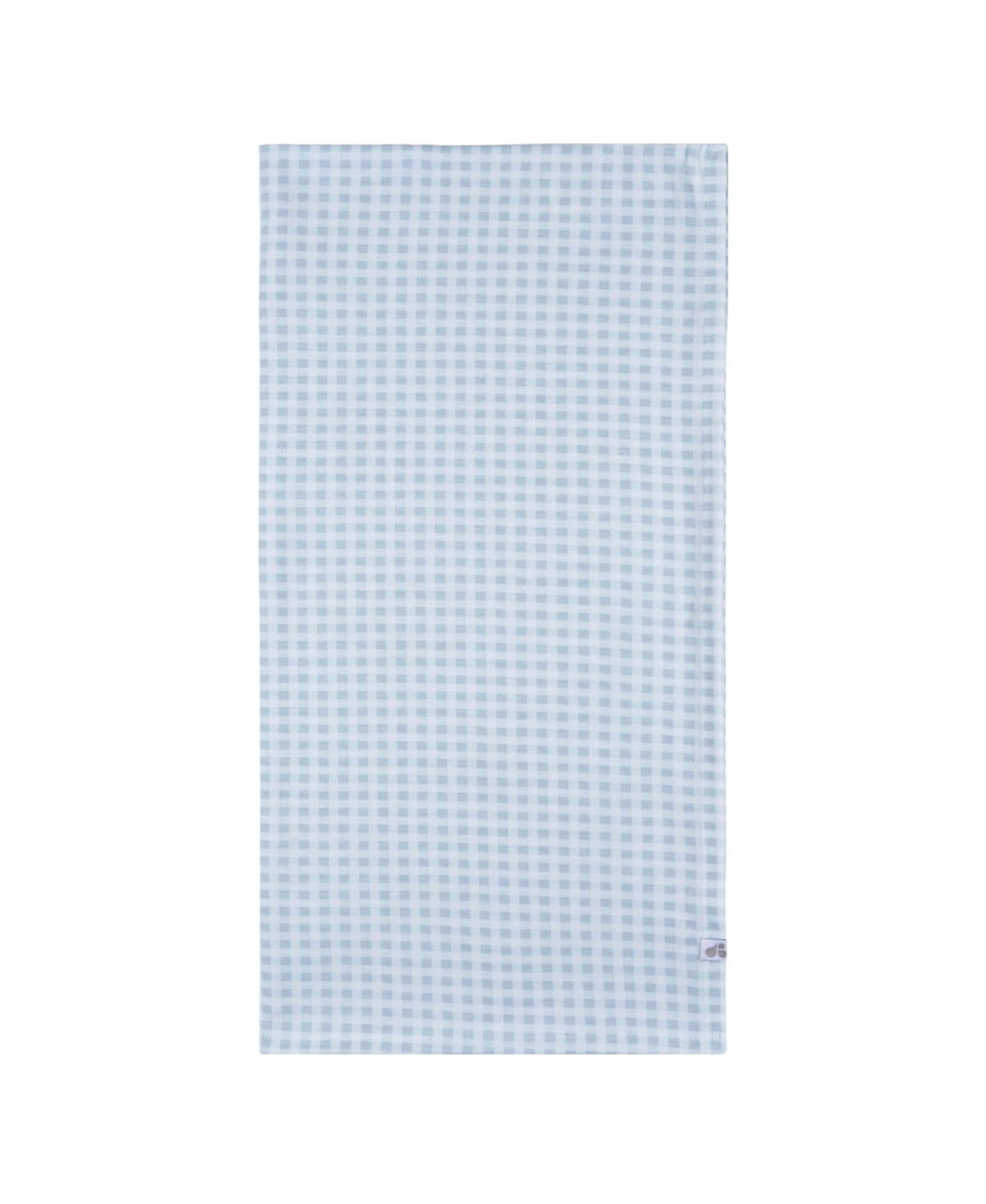 Just Born Baby 2-Piece Swaddle Blanket & Hat Set, Blue Plaid, One