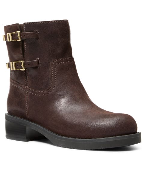 Женские ботинки Michael Kors Darrington Flat, цвет: Шоколадный кожаный