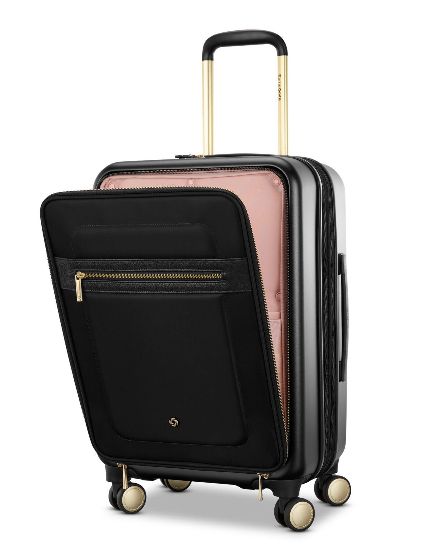 Чемодан Samsonite Mobile Solution 2 Expandable 20" Carry-On Spinner Luggage, цвет: Чёрный — фото 4
