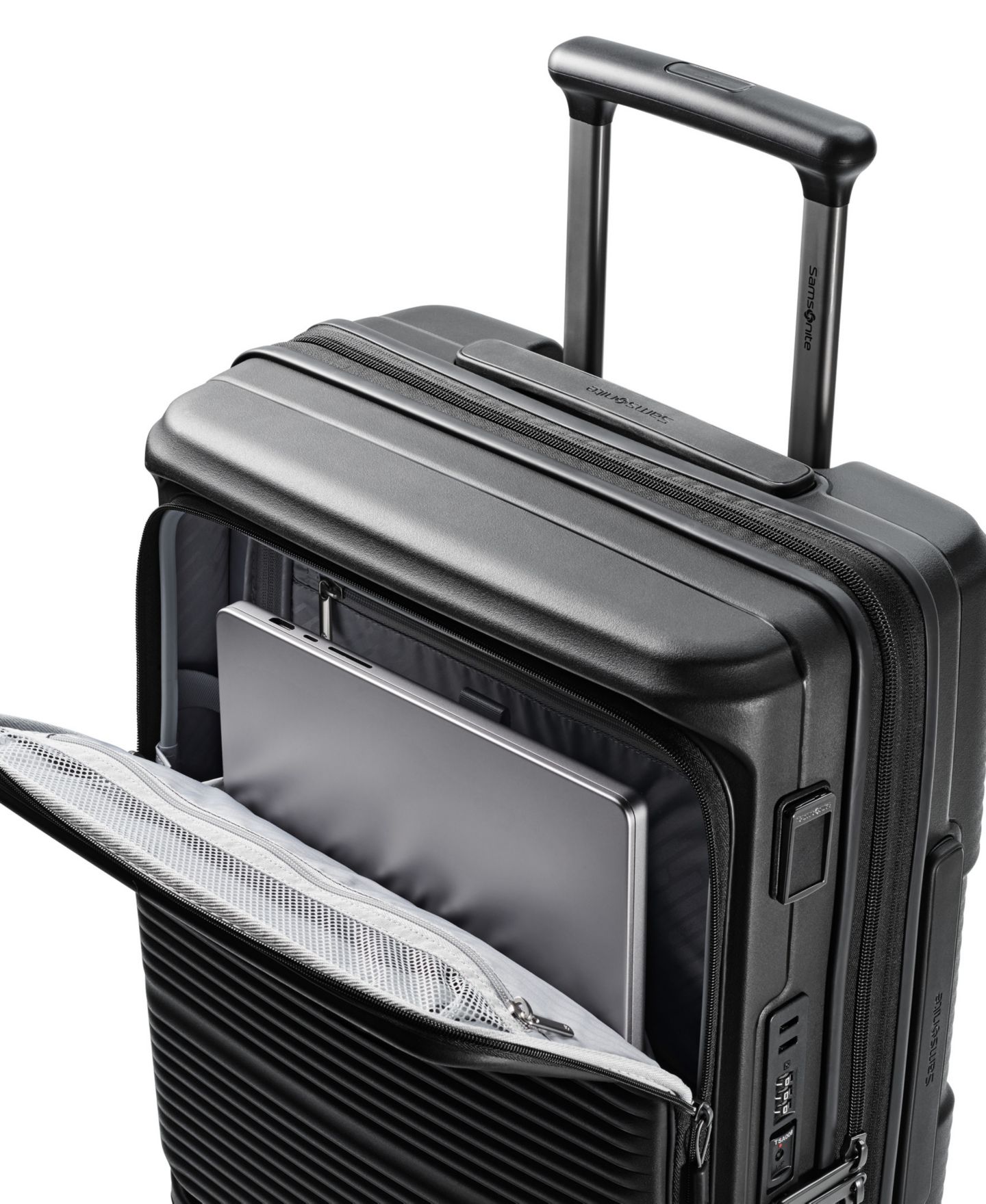 Чемодан Samsonite Paralux Domestic 23" Hardside Carry-On Spinner Luggage, цвет: Чёрный — фото 6