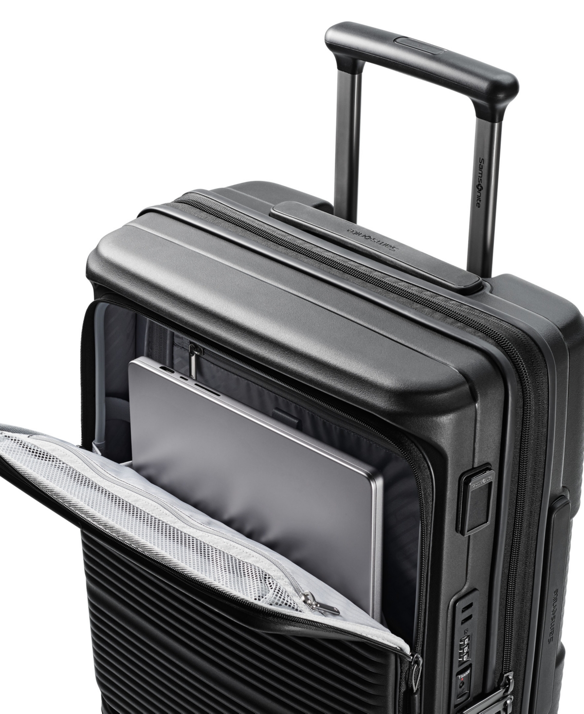 Samsonite Paralux Expandable Large Spinner Suitcase In Black