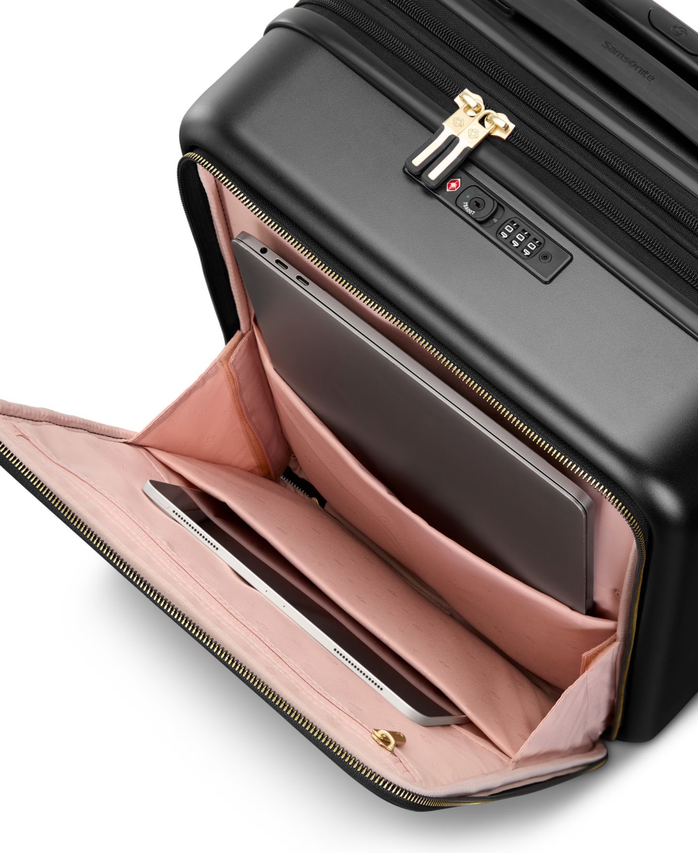 Чемодан Samsonite Mobile Solution 2 Expandable 20" Carry-On Spinner Luggage, цвет: Чёрный — фото 8