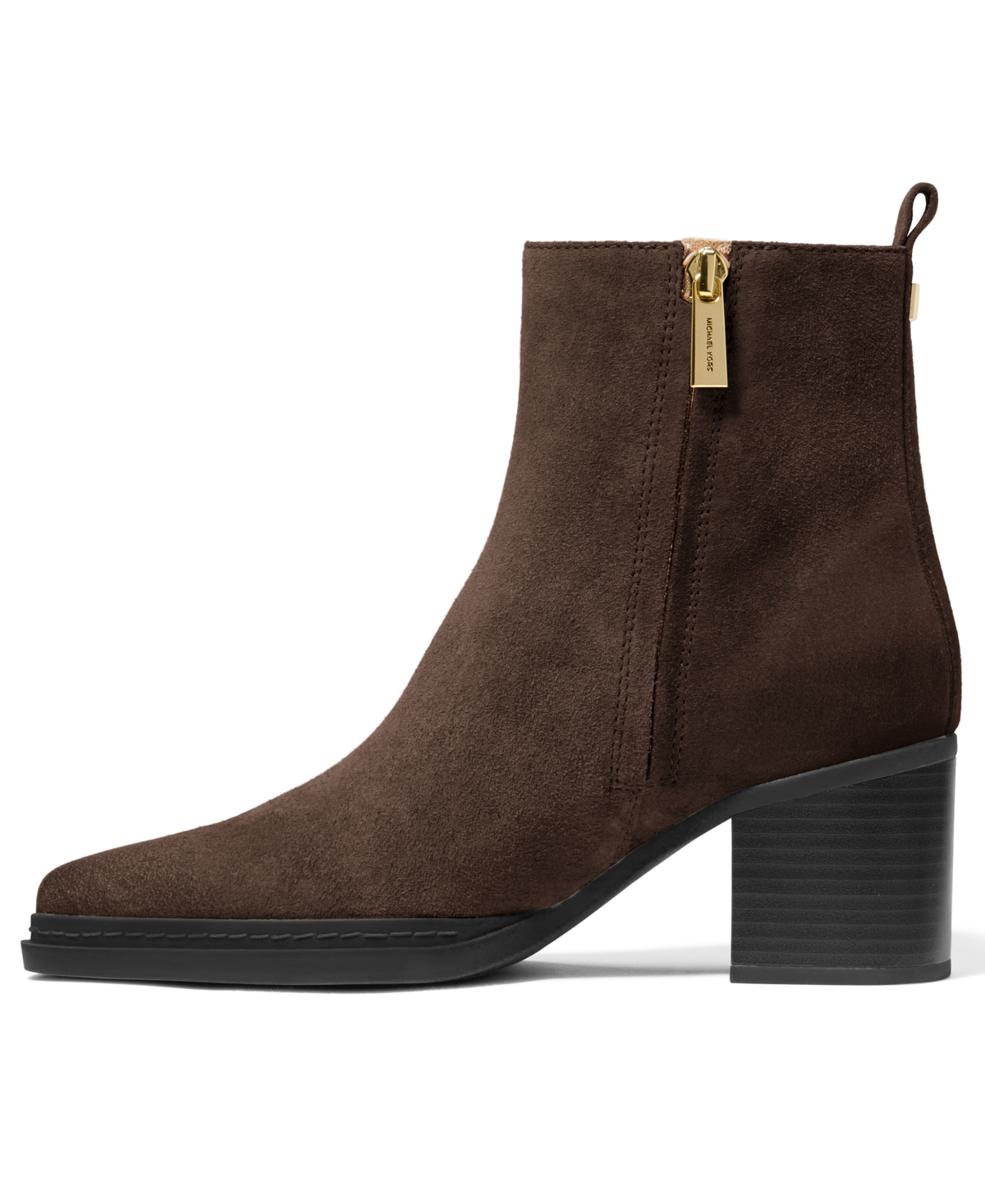 Michael Kors Women's Lex Stacked Heel Booties In Brown