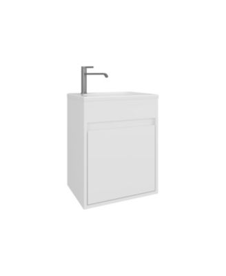 15.6"W Engineered Wood One-Door Compact Storage Bathroom Vanity