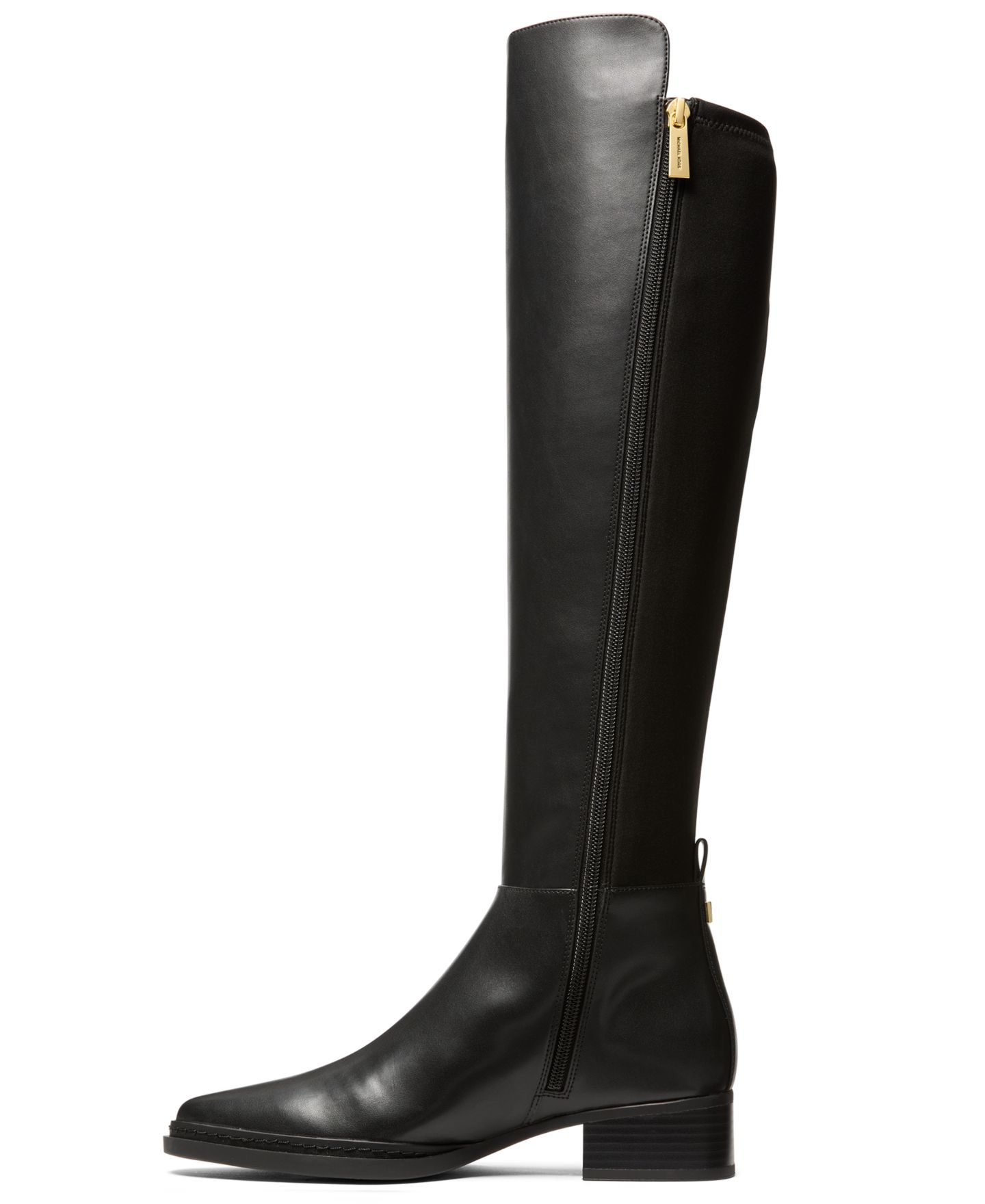 Женские ботинки Michael Kors Lex Block Heel Wide Calf, цвет: Чёрный — фото 3