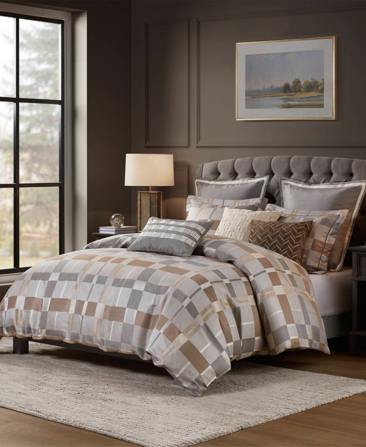 Madison Park Signature Prescott Jacquard Oversized Duvet Style 9-pc. Comforter Set, King In Multi