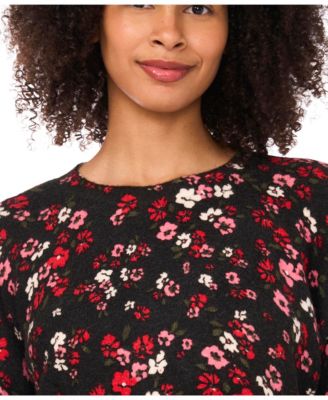 Women's Printed Crewneck Sweater