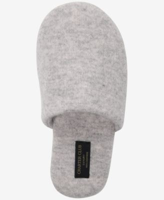 Women's Cashmere Solid Slippers