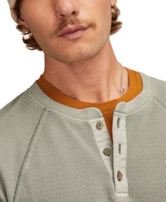Men's Birdseye Thermal Henley Long-Sleeve T-Shirt