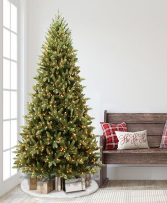 Puleo 7.5FT Pre-Lit Washington Spruce Artificial Christmas Tree