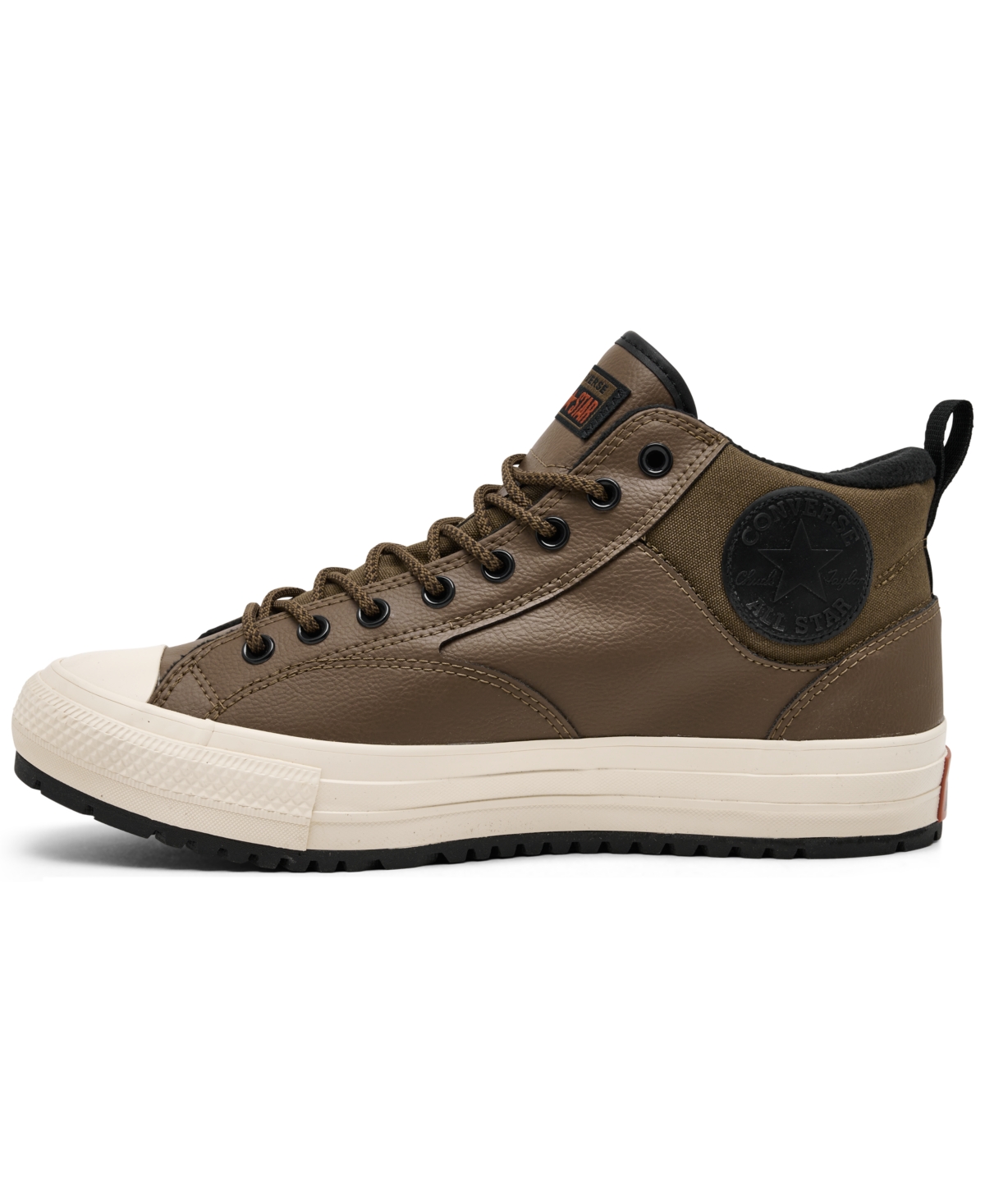 Converse Men's Chuck Taylor All Star Malden Street Mid Waterproof Casual Boots From Finish Line In Brown