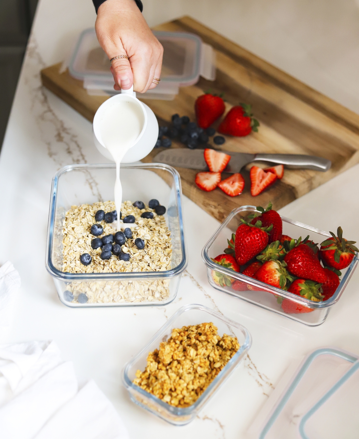 Sedona Kitchen 4-Pc. Glass Storage Set