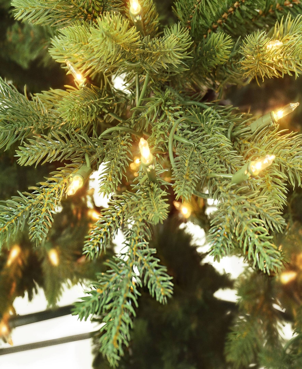 4.5' Pre-Lit Slim Balsam Fir Tree with 200 Underwriters Laboratories Clear Incandescent Lights, 1069 Tips