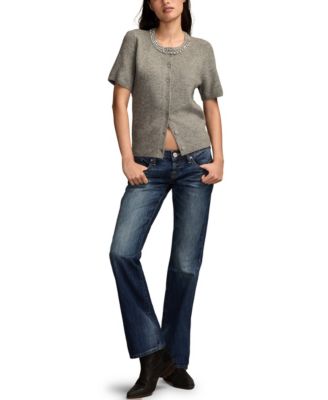 Women's Embellished Collar Cardigan Sweater