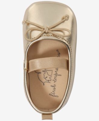Baby Girls Hard Sole Metallic Ballet Flats, Macy's Exclusive