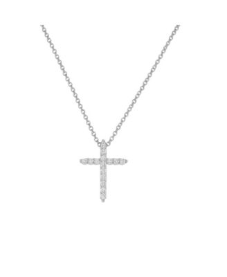 Timeless Grace CZ Cross Pendant Necklace