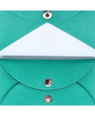 Pre-Owned Hermes Calvi Duo Card Holder Verso Epsom