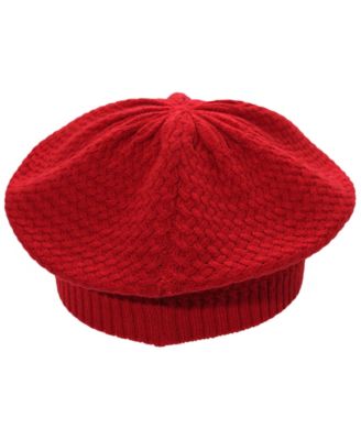 Basket Knit Beret Hat