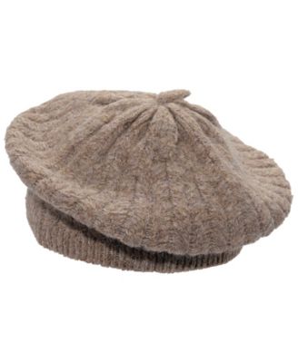 Women's Herringbone Knit Beret Hat