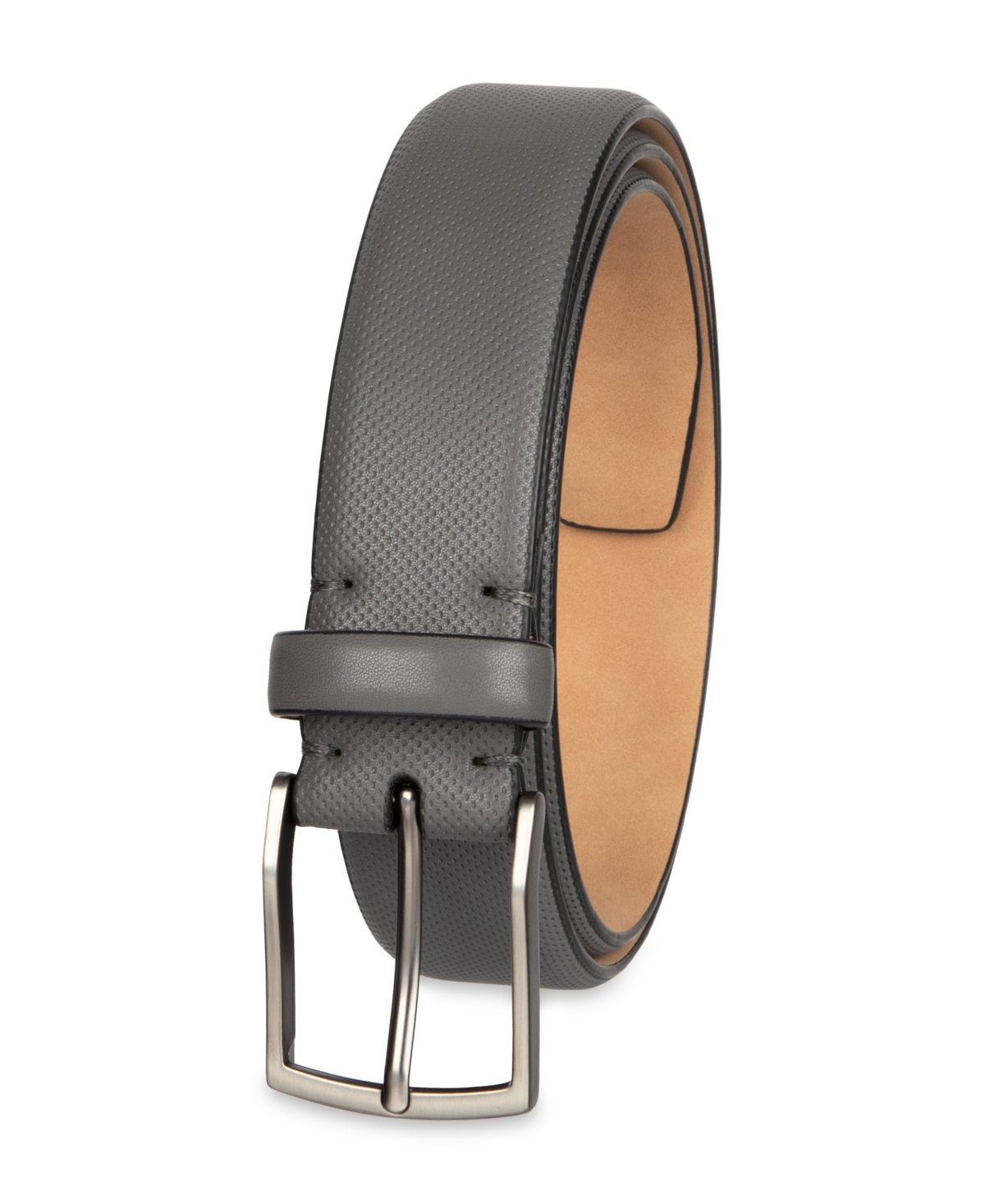 Alfani Men's Alfatech Stretch Dress Belt In Gray
