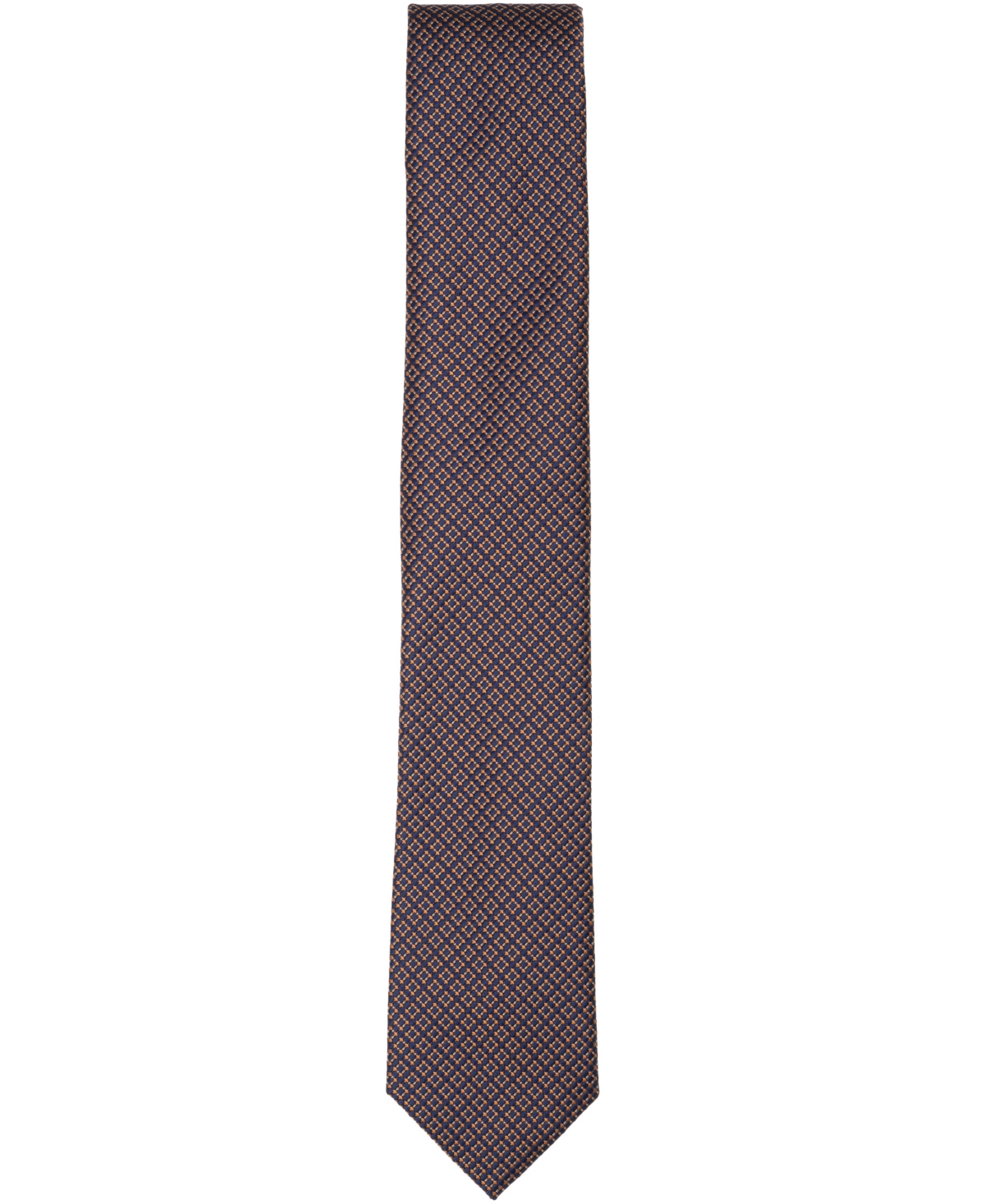 Alfani Men's Tipton Mini Geometric Print Tie, Macy's Exclusive In Gray