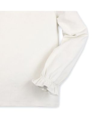 Baby Girls Long Sleeve Ruffle Neck Knit Top