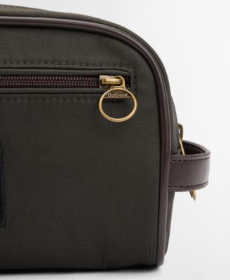 Men's Zippered Wax Wash Bag