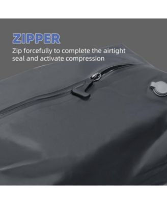 Reusable Vacuum Compression Bags with Pump (20") - Space-Saving Waterproof Travel Storage for Luggage