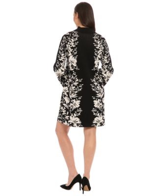 Women's Flared Sleeve Mock Neck Dress