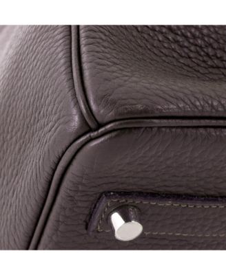 Birkin 35 Handbag Brown Togo with Palladium Hardware