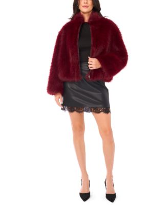 Women's Faux-Fur Stand Collar Jacket