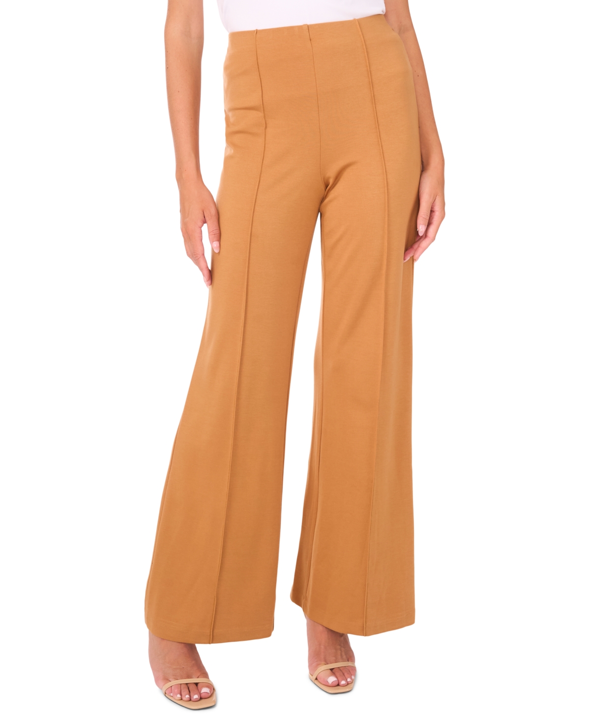 Vince Camuto Women's Wide Leg Center Seam Pants In Brown