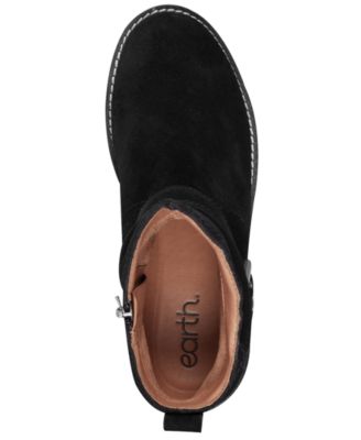 Women's Thrill Buckle Strap Ruched Booties