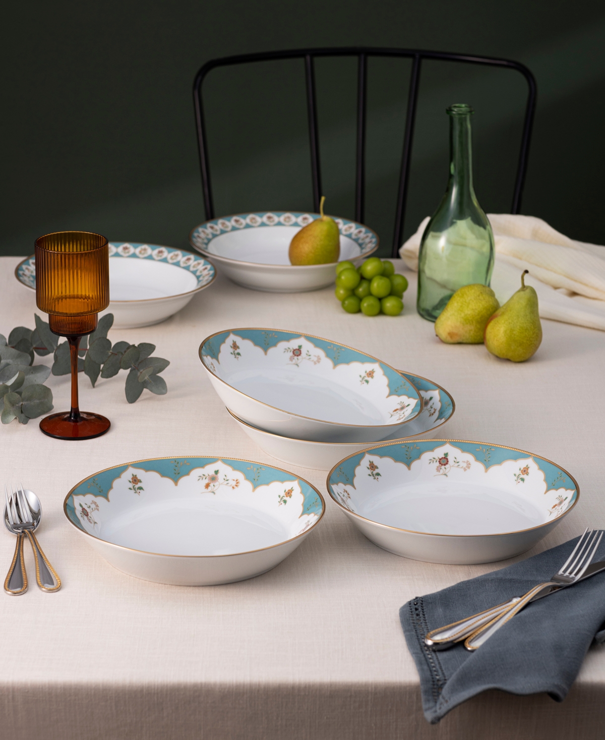 Noritake Lodi's Morning 4-Pc. Coupe Dinner Bowl Set, Service for 4