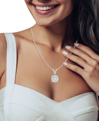 Diamond Pendant Necklace (1/4 ct. t.w.) in Sterling Silver