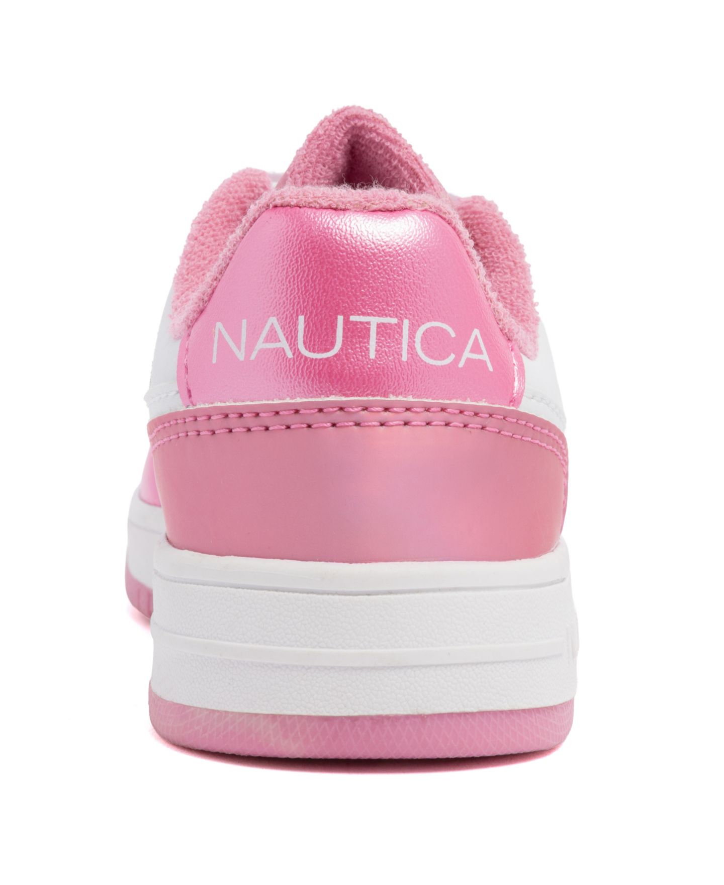 Кроссовки Nautica Salgado Casual Lace-Up Sneakers для девочек, цвет: Белый / Розовый металлик — фото 3