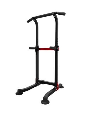 Pull Up Bar Dip Bar Power Tower Workout Dip Station Height Adjustable Free Standing Chin Up Bar