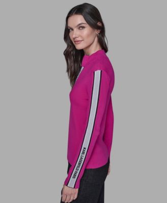 Women's Logo Tape Zip-Up Sweater