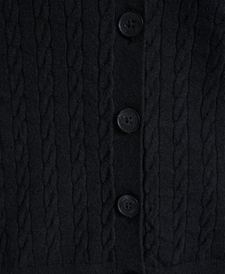 Women's V-Neck Boxy Cardigan Sweater