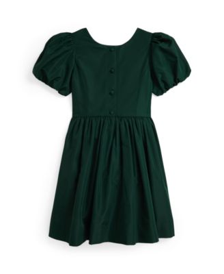 Girls' 7-16 Balloon Sleeve Taffeta Dress