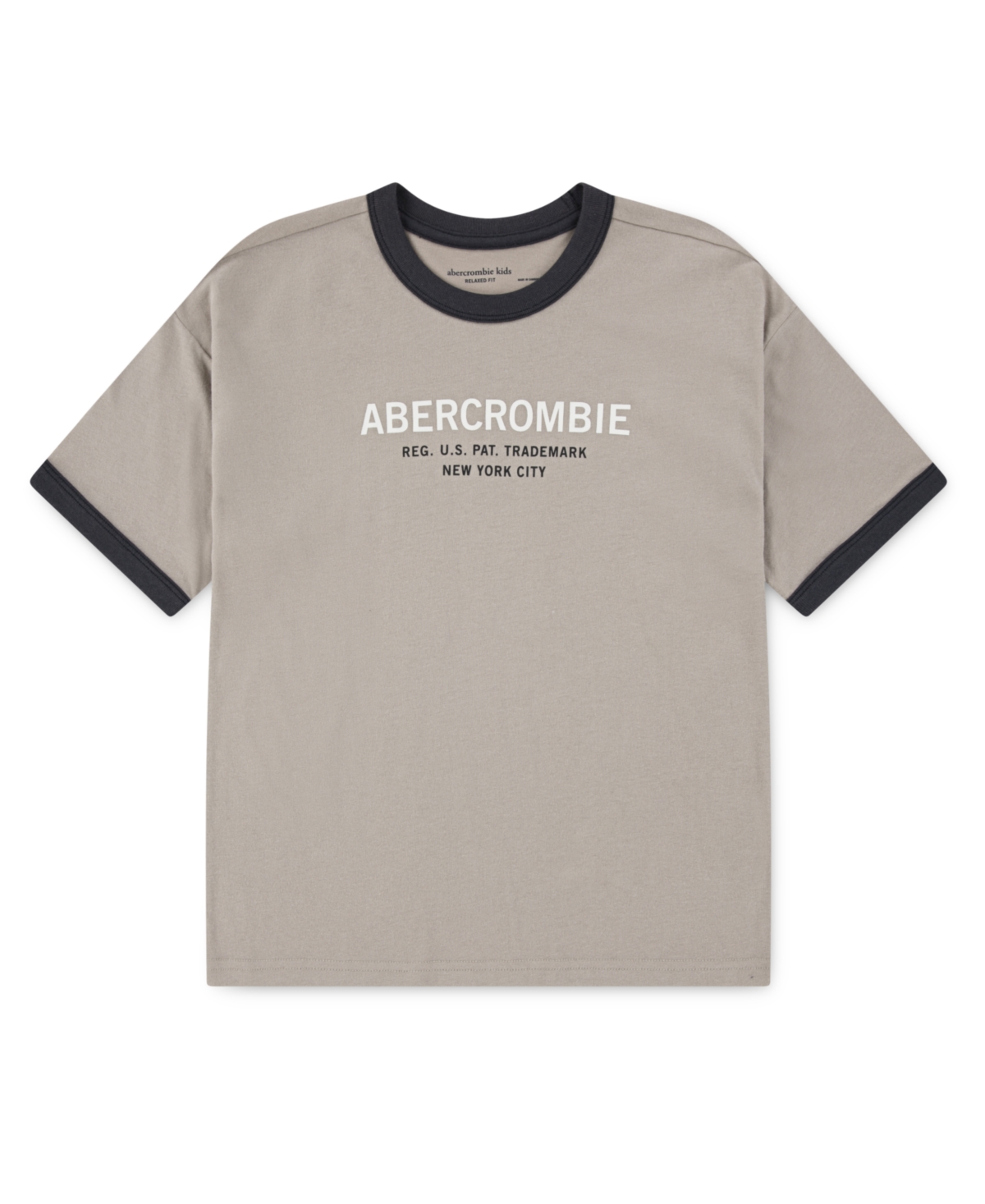 Abercrombie Boys 5-18 Ringer Short Sleeve T-shirt In Brown