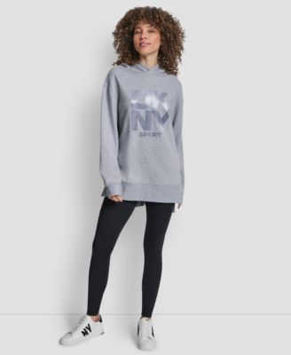 Women's Satin Logo Oversized Tunic Hoodie
