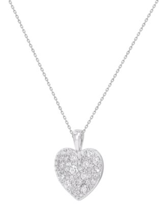 Diamond Pendant Necklace (1 ct. t.w.) in 14K White Gold