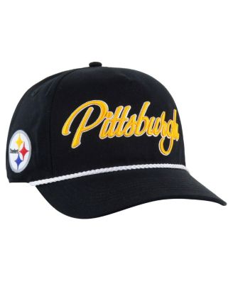 '47 Brand - Men's ' Black Pittsburgh Steelers Overhand Hitch Adjustable Hat