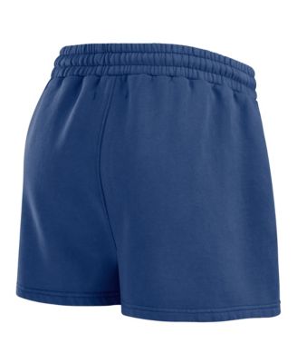 Women's 2-Piece Blue Tampa Bay Lightning Washed Fleece Sweatshirt and Shorts Lounge Set