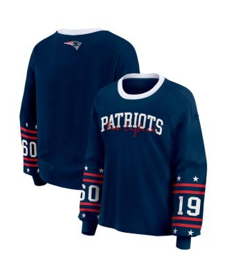 WEAR by Erin Andrews - Women's Navy New England Patriots Sport Long-Sleeve T-Shirt