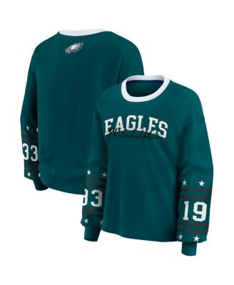 WEAR by Erin Andrews - Women's Midnight Green Philadelphia Eagles Sport Long-Sleeve T-Shirt