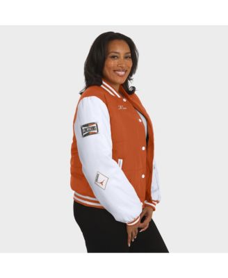 Women's Burnt Orange Texas Longhorns Varsity Puffer Jacket