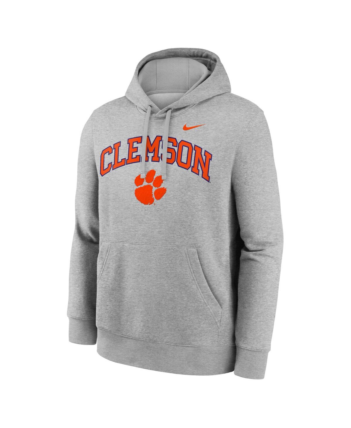 Nike Clemson Arch  Men's College Pullover Hoodie In Gray